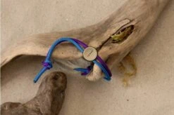 The James Brand The Ulu ES213971-10 Coyote Tan Atomic Purple Desert Sky, Paracord Lanyard -Messer World JAES213971 10 07 thejamesbrand