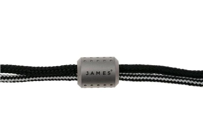 The James Brand The Alder ES215969-10 Grey Titanium, Black/BW, Paracord-Lanyard Mit Bead 5 The James Brand The Alder ES215969-10 Grey Titanium, Black/BW, Paracord-Lanyard Mit Bead – Bild 3