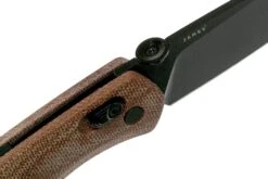 The James Brand The Carter, Tan Micarta, Black Taschenmesser KN108140-00 -Messer World JAKCT108140 06 the james brand