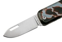 The James Brand The Elko KN117200-00 Blue Steel Tortoise Acetate, Stainless Steel, Taschenmesser -Messer World JAKKN117200 00 03 jamesbrand