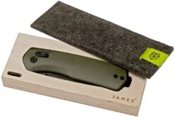 The James Brand The Carter, Od Green G10, Black Taschenmesser KN108119-00 -Messer World JAKN108119 00 08 the james brand