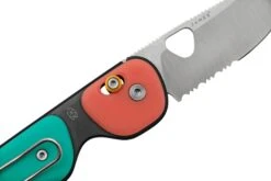 The James Brand The Redstone, Coral Turquoise + Satin, Serrated, Taschenmesser -Messer World JAKN118161 01 05 jamesbrand