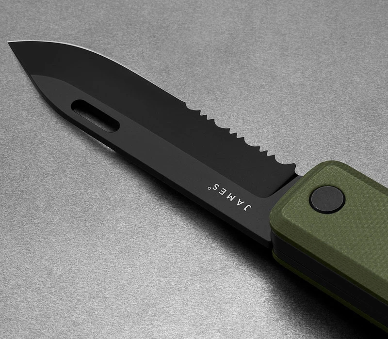 The Ellis OD Green Black Serrated 6 The Ellis OD Green Black Serrated – Bild 4