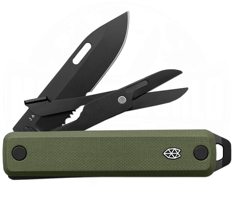 The Ellis OD Green Black Serrated 3 The Ellis OD Green Black Serrated