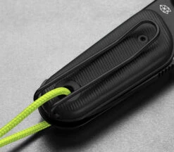 The Redstone All Black Serrated -Messer World The Redstone Allblack Serrated Lanyard 1280x1280